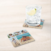 Erstellen Sie Ihre eigene 5-FotoCollage Rechteckiger Pappuntersetzer (Vor Ort)