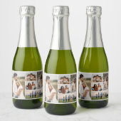 Erstellen Sie Ihre eigene 5-FotoCollage Schaumweinetikett (Flaschen)