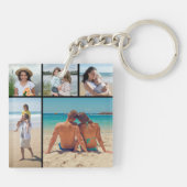 Erstellen Sie Ihre eigene 5-FotoCollage Schlüsselanhänger (Rückseite)