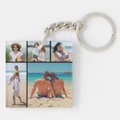 Erstellen Sie Ihre eigene 5-FotoCollage Schlüsselanhänger (Rückseite)