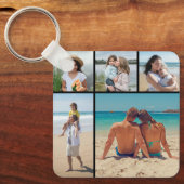 Erstellen Sie Ihre eigene 5-FotoCollage Schlüsselanhänger (Vorderseite)