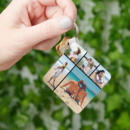 Erstellen Sie Ihre eigene 5-FotoCollage Schlüsselanhänger