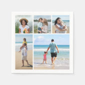 Erstellen Sie Ihre eigene 5-FotoCollage Serviette (Vorderseite)