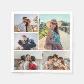 Erstellen Sie Ihre eigene 5-FotoCollage Serviette (Vorderseite)