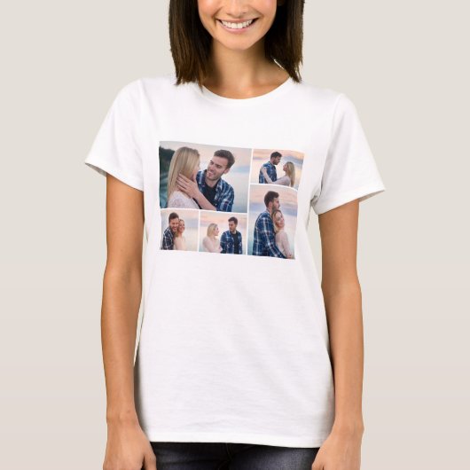 Erstellen Sie Ihre eigene 5-FotoCollage T-Shirt (Vorderseite)