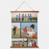 Erstellen Sie Ihre eigene 5-FotoCollage Wandteppich Mit Holzrahmen (Vorderseite)