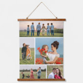 Erstellen Sie Ihre eigene 5-FotoCollage Wandteppich Mit Holzrahmen (Vorderseite)