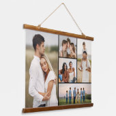 Erstellen Sie Ihre eigene 5-FotoCollage Wandteppich Mit Holzrahmen (Gewinkelt)