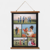 Erstellen Sie Ihre eigene 5-FotoCollage Wandteppich Mit Holzrahmen (Vorderseite)