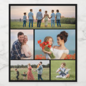 Erstellen Sie Ihre eigene 5-FotoCollage Weinetikett (Einzelnes Label)