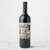 Erstellen Sie Ihre eigene 5-FotoCollage Weinetikett (Vorderseite)