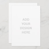 Erstellen Sie Ihre eigene 5" x 7" Einladung (Vorne/Hinten)