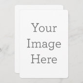 Erstellen Sie Ihre eigene 5" x 7" gerundete Einlad Einladung (Vorne/Hinten)