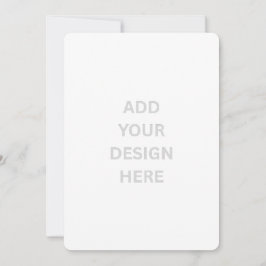 Erstellen Sie Ihre eigene 5" x 7" gerundete Einlad Einladung