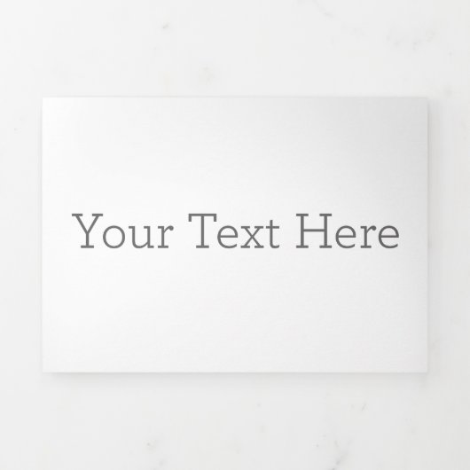 12,7 cm x 17,78 cm Dreifach-gefaltete Programmkarte (Cover)