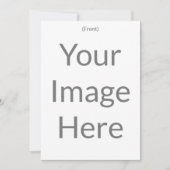 Erstellen Sie Ihre eigene 5" x 7" Matte Front und Einladung (Vorderseite)