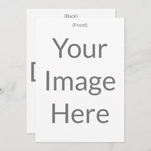 Erstellen Sie Ihre eigene 5" x 7" Matte Front und Einladung (Vorne/Hinten)