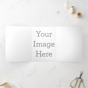 Erstellen Sie Ihre eigene 5" x 7" Trifold-Weihnach Dreifach Gefaltete Urlaubskarte