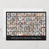 Erstellen Sie Ihre eigene 60-Foto-Collage hinzufüg Einladung (Vorderseite)