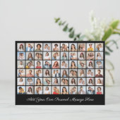 Erstellen Sie Ihre eigene 60-Foto-Collage hinzufüg Einladung (Stehend Vorderseite)