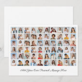 Erstellen Sie Ihre eigene 60-Foto-Collage hinzufüg Einladung (Vorne/Hinten)