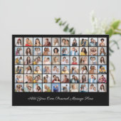 Erstellen Sie Ihre eigene 60-Foto-Collage hinzufüg Einladung (Stehend Vorderseite)