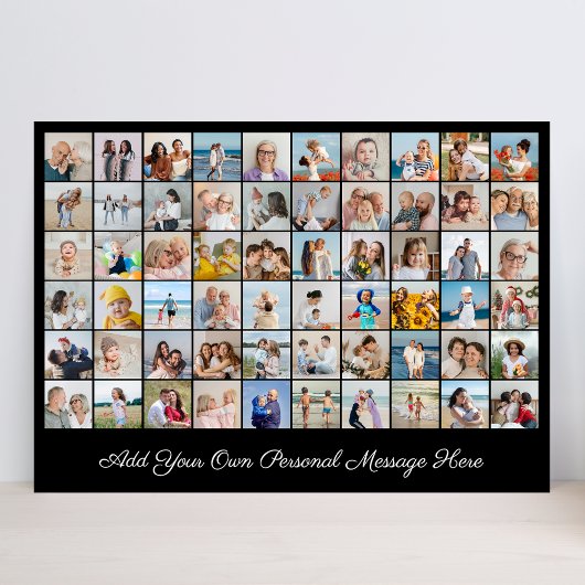 Erstellen Sie Ihre eigene 60-Foto-Collage hinzufüg Einladung