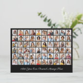 Erstellen Sie Ihre eigene 60-Foto-Collage hinzufüg Einladung (Stehend Vorderseite)