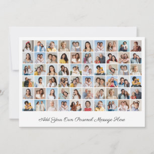 Erstellen Sie Ihre eigene 60-Foto-Collage hinzufüg Feiertagskarte