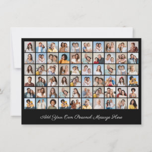 Erstellen Sie Ihre eigene 60-Foto-Collage hinzufüg Feiertagskarte