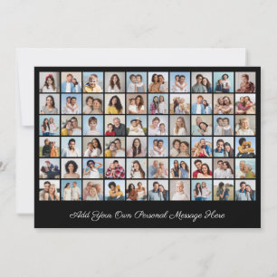 Erstellen Sie Ihre eigene 60-Foto-Collage hinzufüg Feiertagskarte