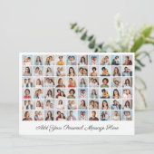 Erstellen Sie Ihre eigene 60-Foto-Collage hinzufüg Karte (Stehend Vorderseite)