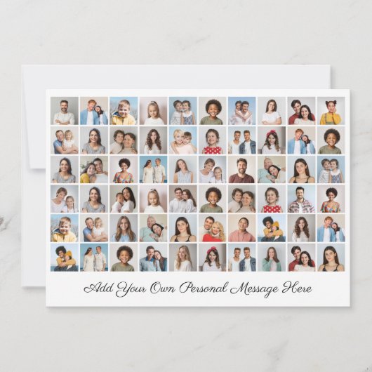 Erstellen Sie Ihre eigene 60-Foto-Collage hinzufüg Karte (Vorderseite)