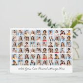 Erstellen Sie Ihre eigene 60-Foto-Collage hinzufüg Karte (Stehend Vorderseite)