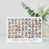 Erstellen Sie Ihre eigene 60-Foto-Collage hinzufüg Karte (Stehend Vorderseite)