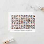 Erstellen Sie Ihre eigene 60-Foto-Collage hinzufüg Karte (Vorderseite/Rückseite Beispiel)