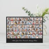 Erstellen Sie Ihre eigene 60-Foto-Collage hinzufüg Karte (Stehend Vorderseite)