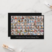 Erstellen Sie Ihre eigene 60-Foto-Collage hinzufüg Karte (Vorderseite/Rückseite Beispiel)