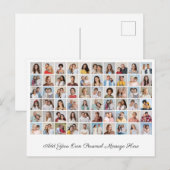 Erstellen Sie Ihre eigene 60-Foto-Collage hinzufüg Postkarte (Vorne/Hinten)