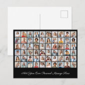 Erstellen Sie Ihre eigene 60-Foto-Collage hinzufüg Postkarte (Vorne/Hinten)