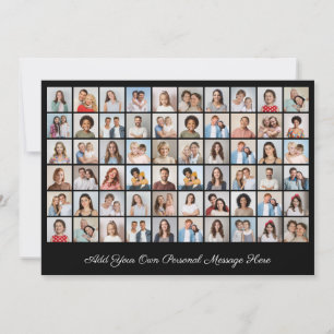 Erstellen Sie Ihre eigene 60-Foto-Collage mit Ihre Einladung