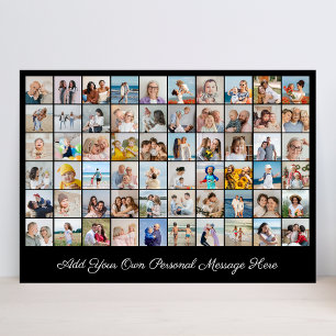 Erstellen Sie Ihre eigene 60-Foto-Collage mit Ihre Einladung
