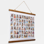 Erstellen Sie Ihre eigene 60-FotoCollage Wandteppich Mit Holzrahmen (Gewinkelt)