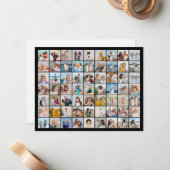 Erstellen Sie Ihre eigene 63 FotoCollage Mitteilungskarte (Vorderseite/Rückseite Beispiel)