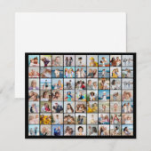 Erstellen Sie Ihre eigene 63 FotoCollage Mitteilungskarte (Vorne/Hinten)