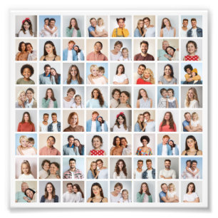 Erstellen Sie Ihre eigene 64-Foto-Collage-Fotoverg Fotodruck