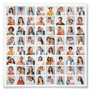Erstellen Sie Ihre eigene 64-Foto-Collage-Fotoverg Fotodruck