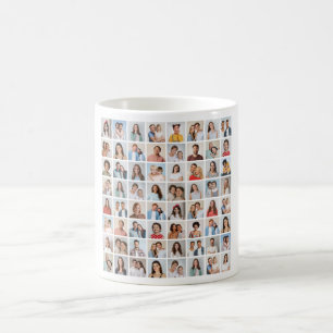 Erstellen Sie Ihre eigene 64-Foto-Collage Kaffeetasse