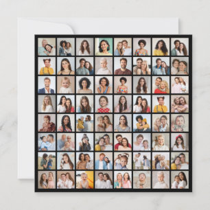Erstellen Sie Ihre eigene 64-Foto-Collage Mitteilungskarte