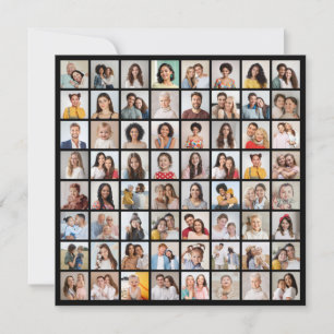 Erstellen Sie Ihre eigene 64-Foto-Collage Mitteilungskarte